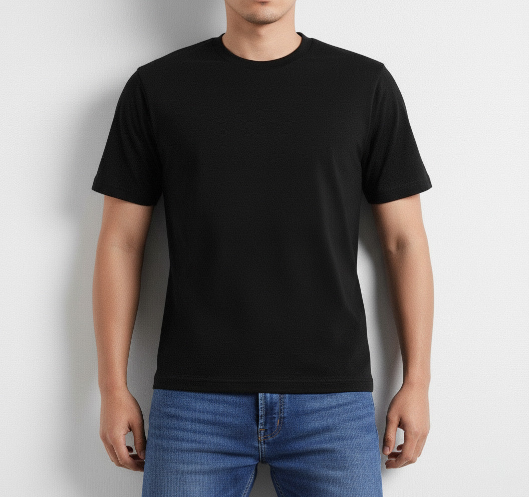 Regular Plain T shirt - Cotton