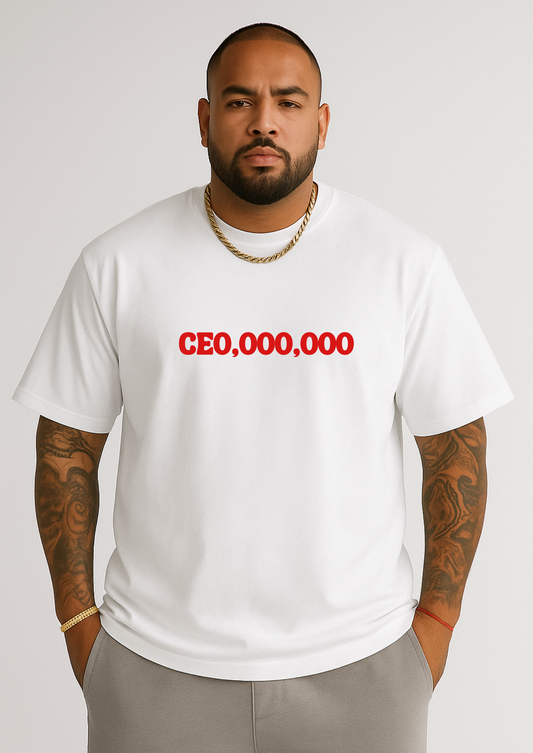 CEO,000,000 - More Risk More Rizq Printed Tee
