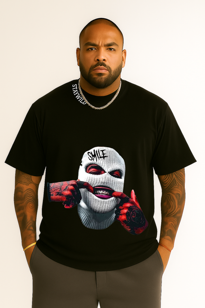 Printed Drop Shoulder Tee