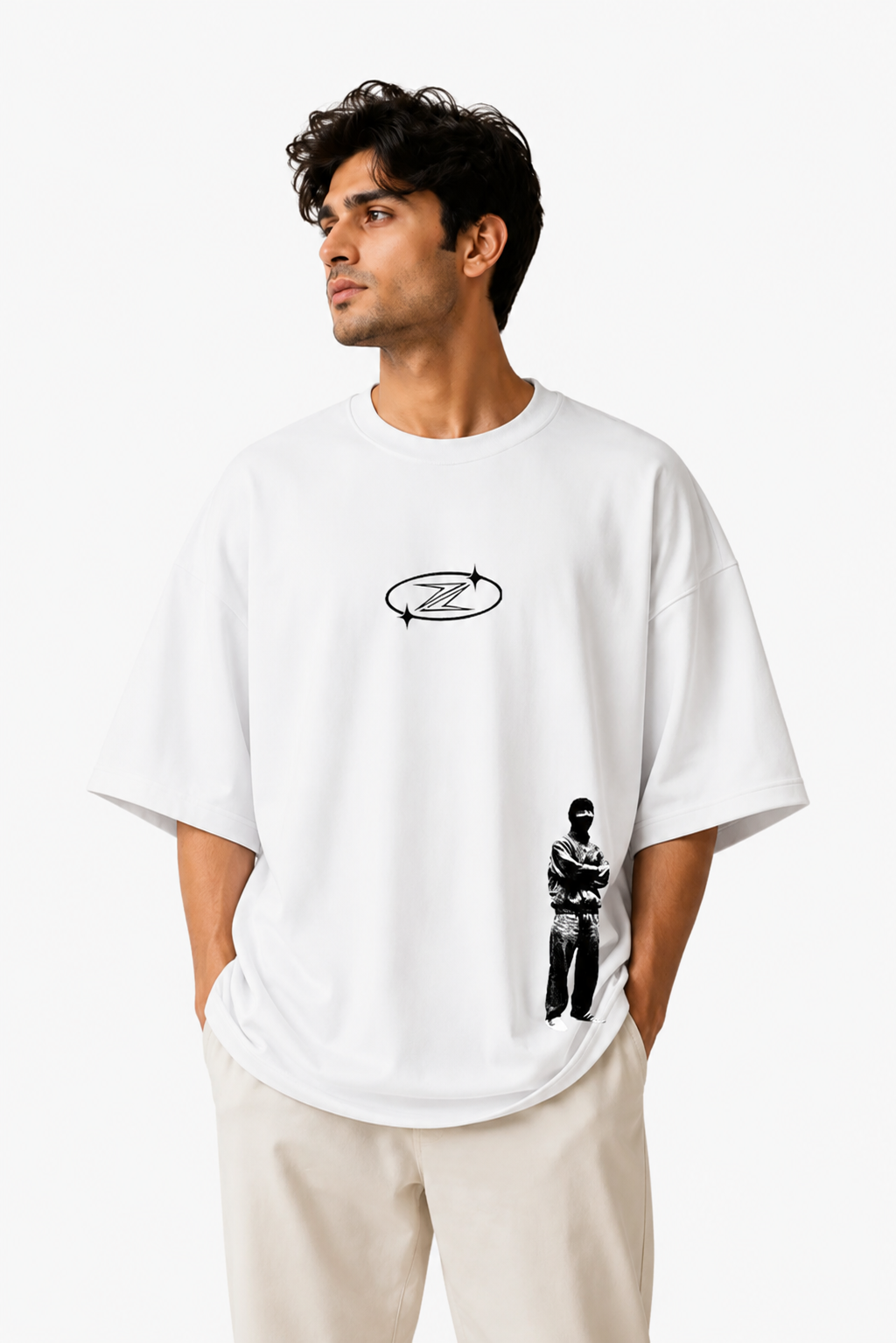 Shadow Society Oversized Printed Tee