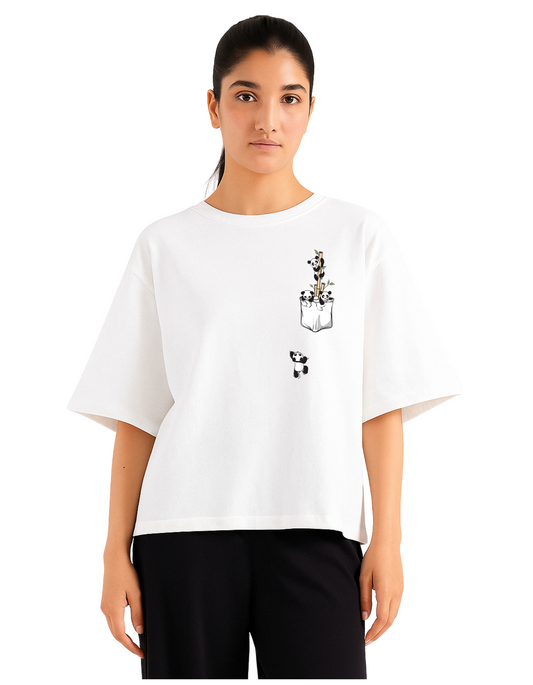 Printed Drop Shoulder Tee