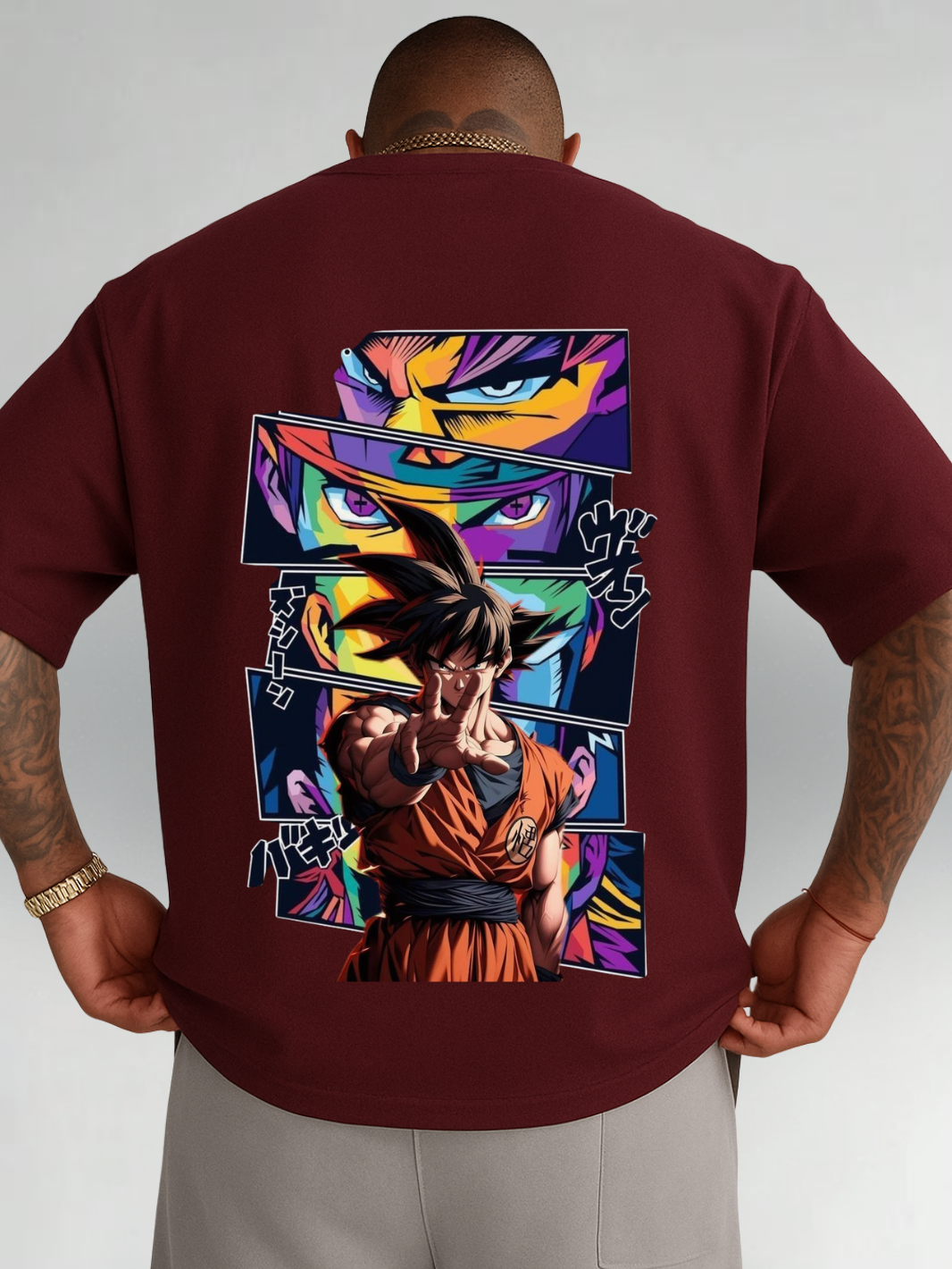 Printed Drop Shoulder Tee