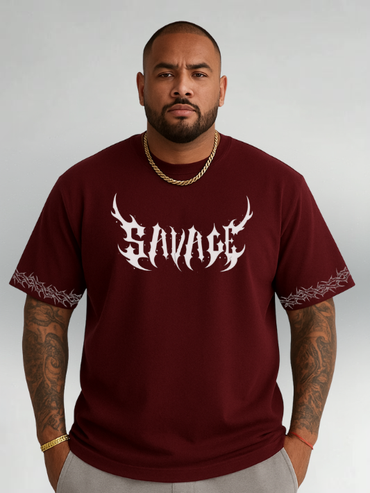 Printed Drop Shoulder Tee