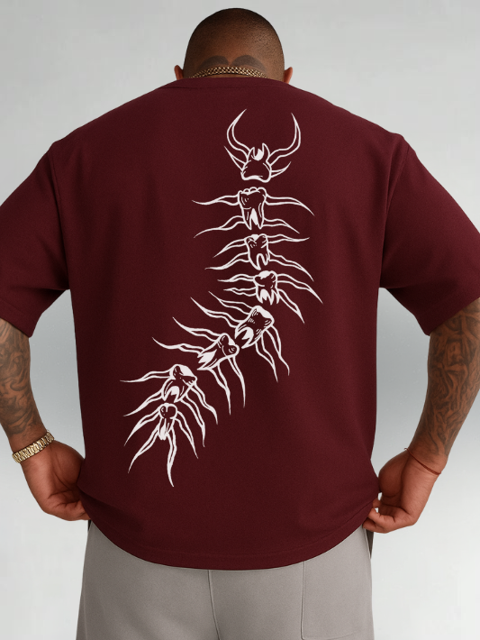 Printed Drop Shoulder Tee