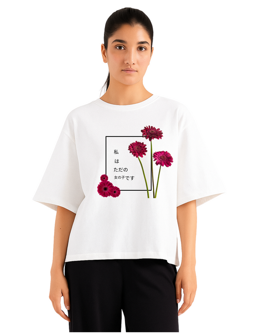 Printed Drop Shoulder Tee