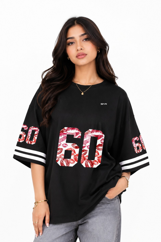 Zee's PK No.60 Kiss Oversized Printed Tee