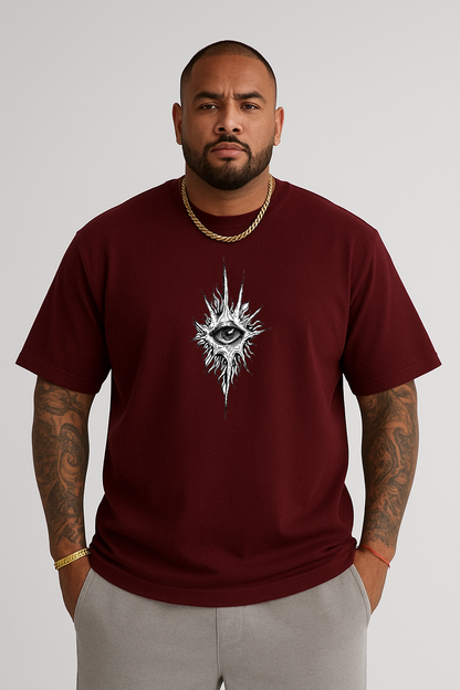 Printed Drop Shoulder Tee