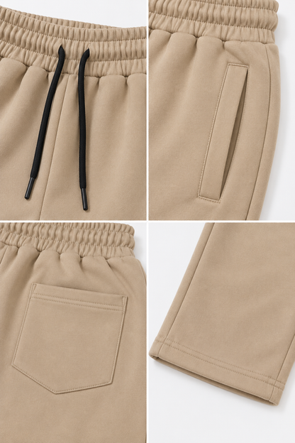 Men's Straight-Leg Fleece Trousers – 350 GSM