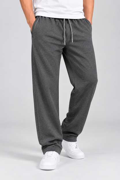 Men's Straight-Leg Fleece Trousers – 350 GSM