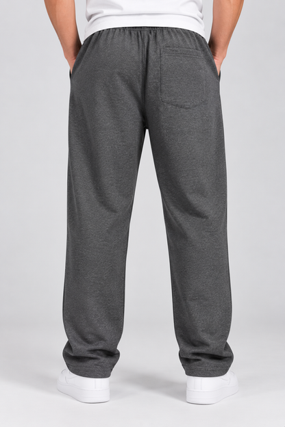 Men's Straight-Leg Fleece Trousers – 350 GSM