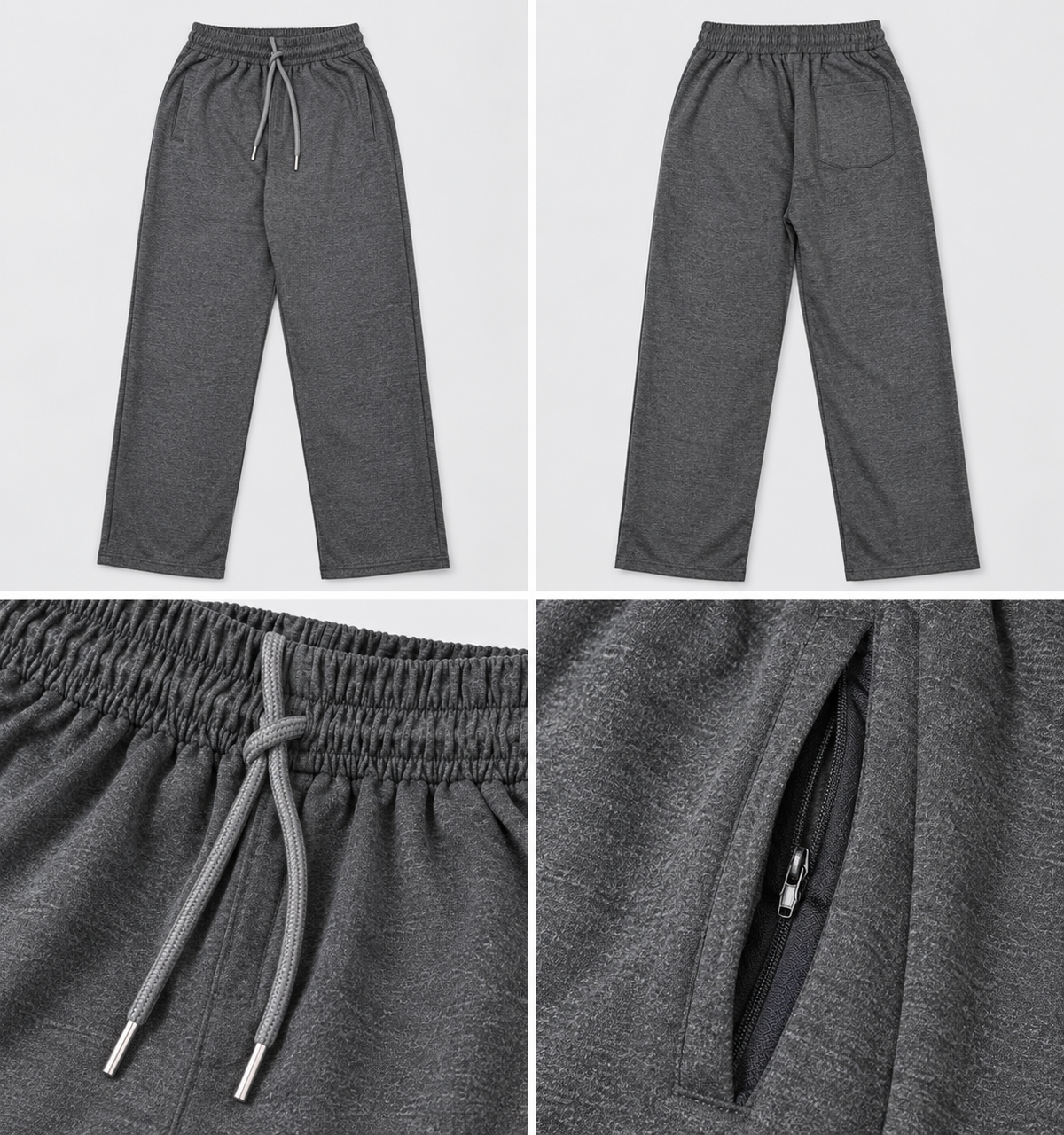 Men's Straight-Leg Fleece Trousers – 350 GSM