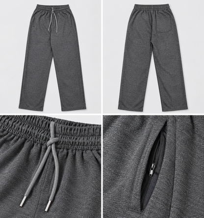 Men's Straight-Leg Fleece Trousers – 350 GSM