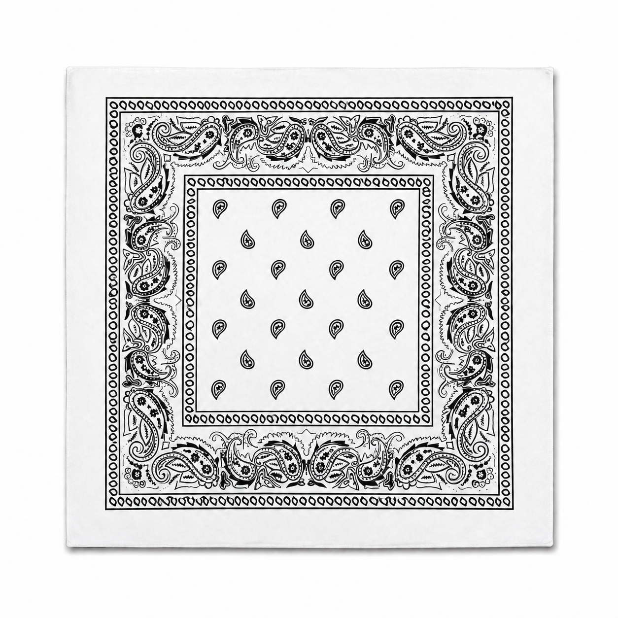 100% Cotton Paisley Bandana – Unisex
