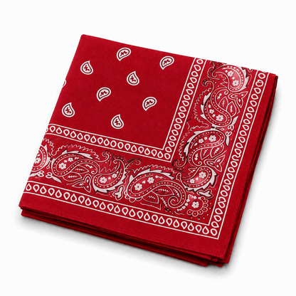 100% Cotton Paisley Bandana – Unisex