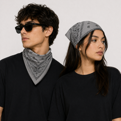 100% Cotton Paisley Bandana – Unisex