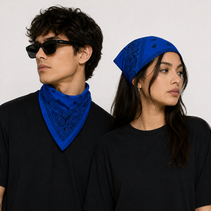 100% Cotton Paisley Bandana – Unisex