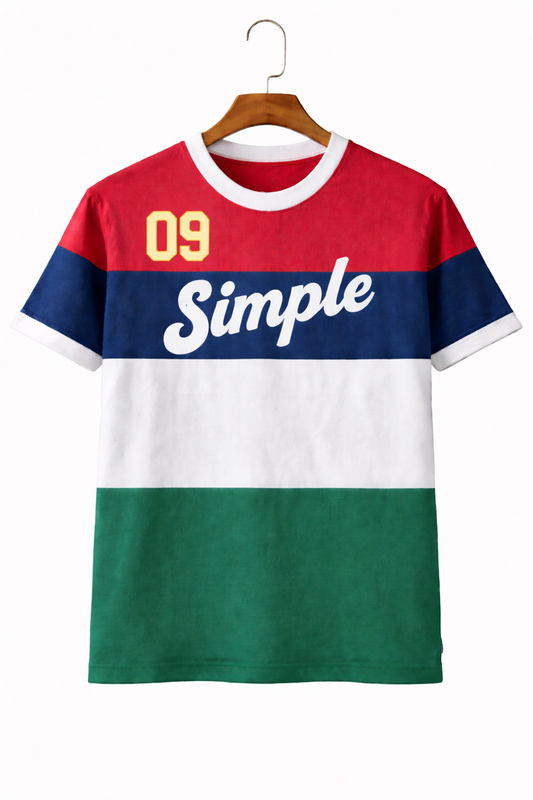 Simple 09 Colour Block T-Shirt