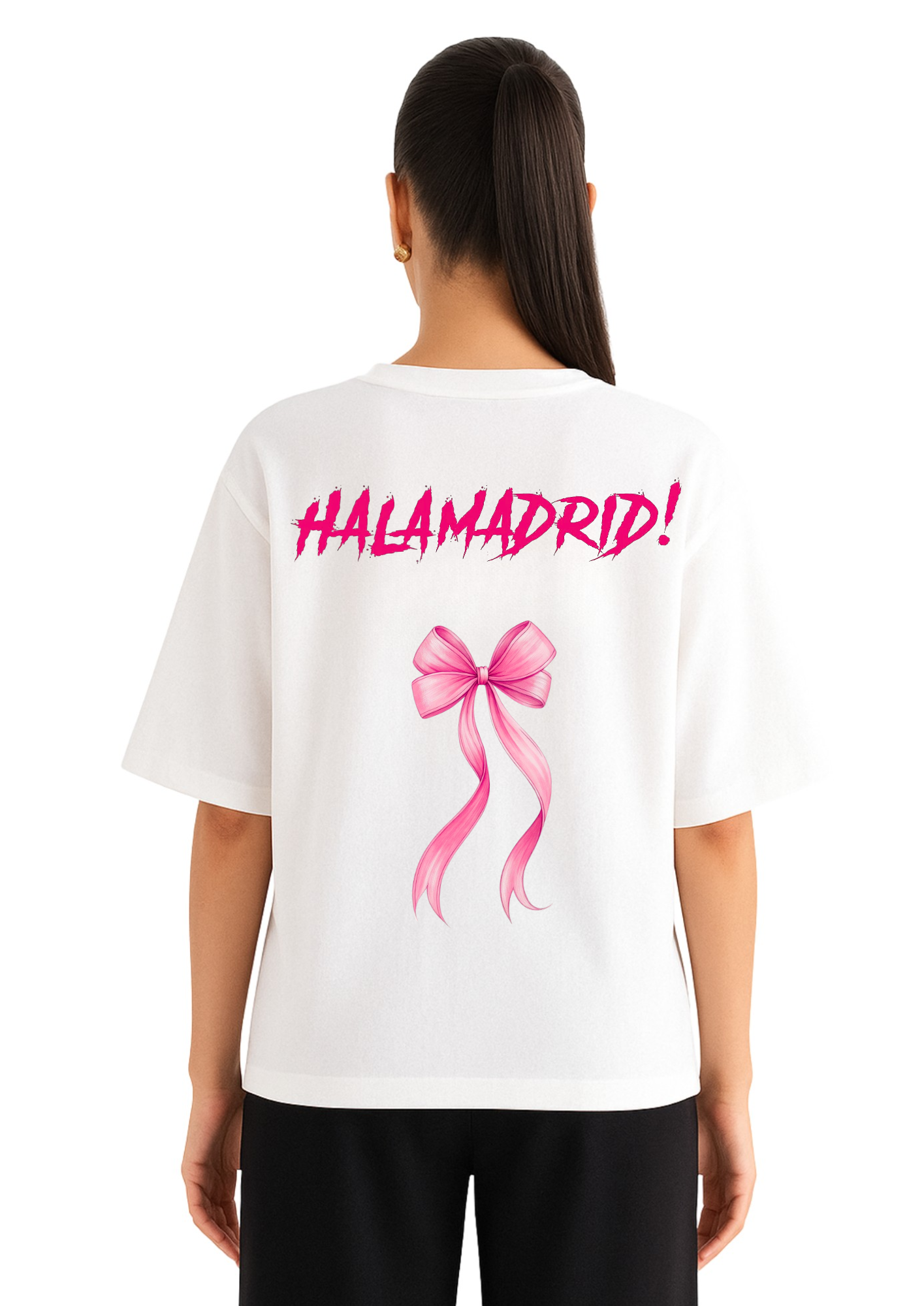 Hala Madrid x Hello Kitty Printed Drop Shoulder Tee