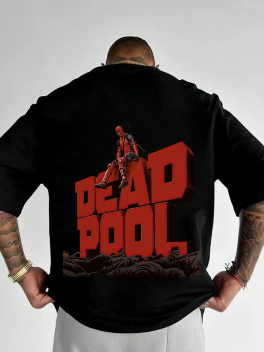 Printed Drop Shoulder Tee