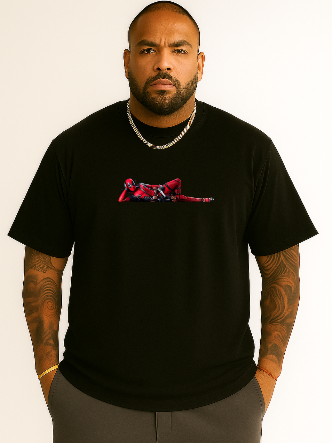 Printed Drop Shoulder Tee