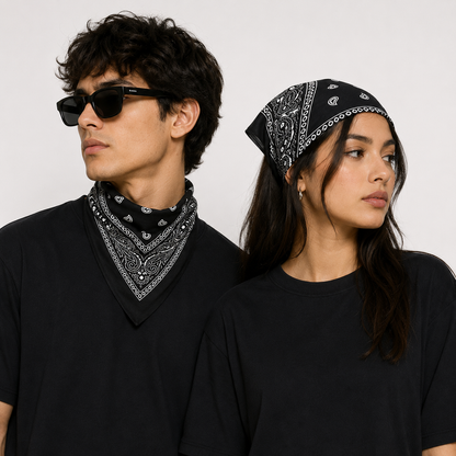 100% Cotton Paisley Bandana – Unisex