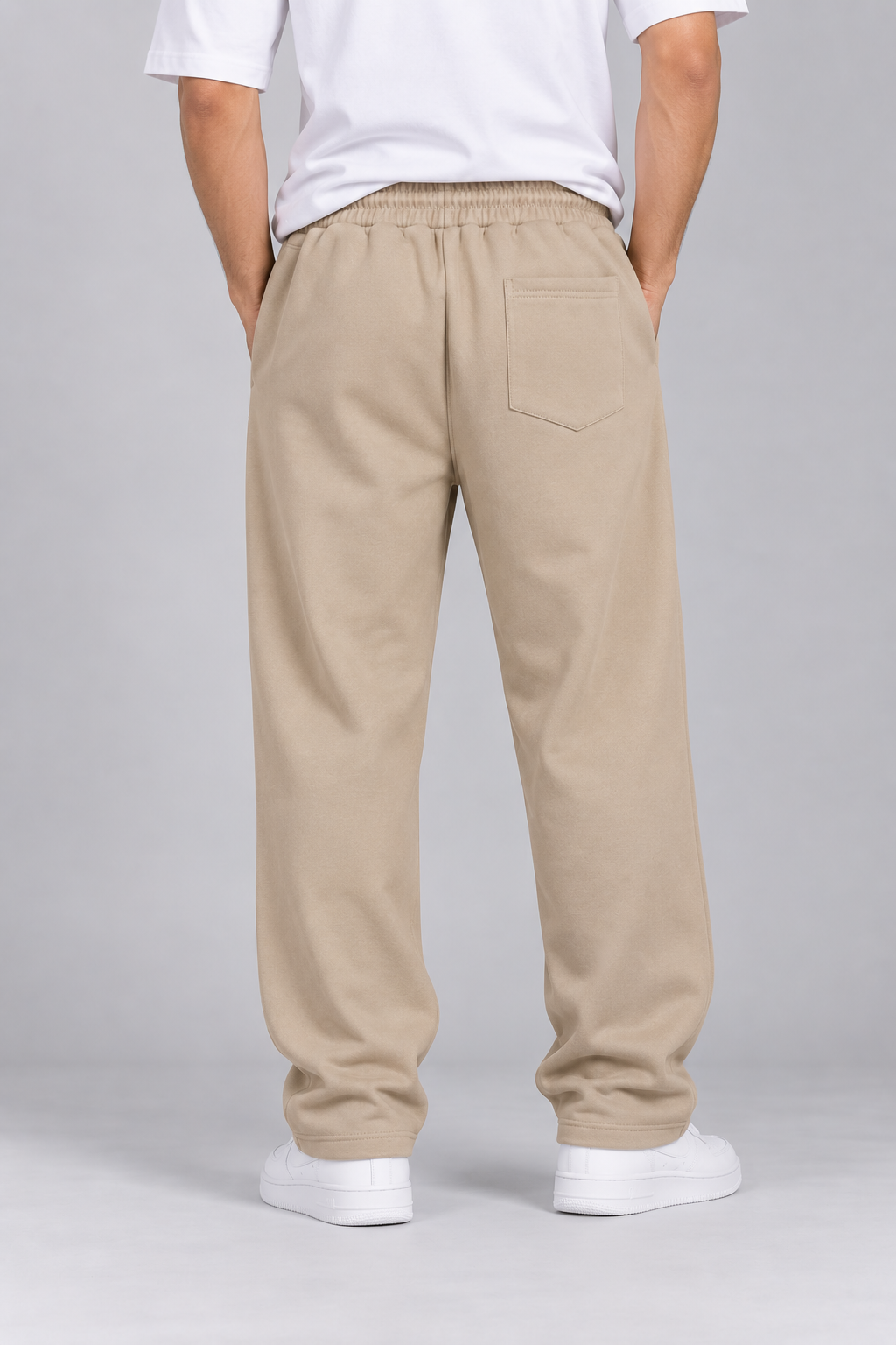 Men's Straight-Leg Fleece Trousers – 350 GSM