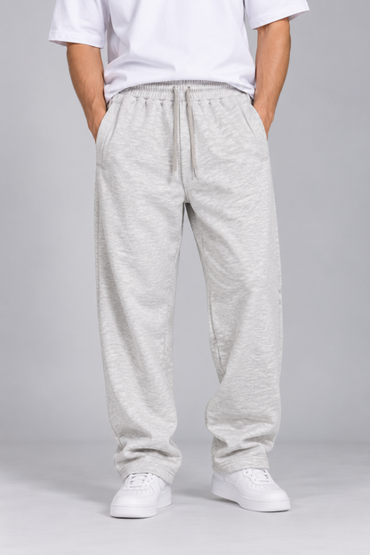 Men's Straight-Leg Fleece Trousers – 350 GSM