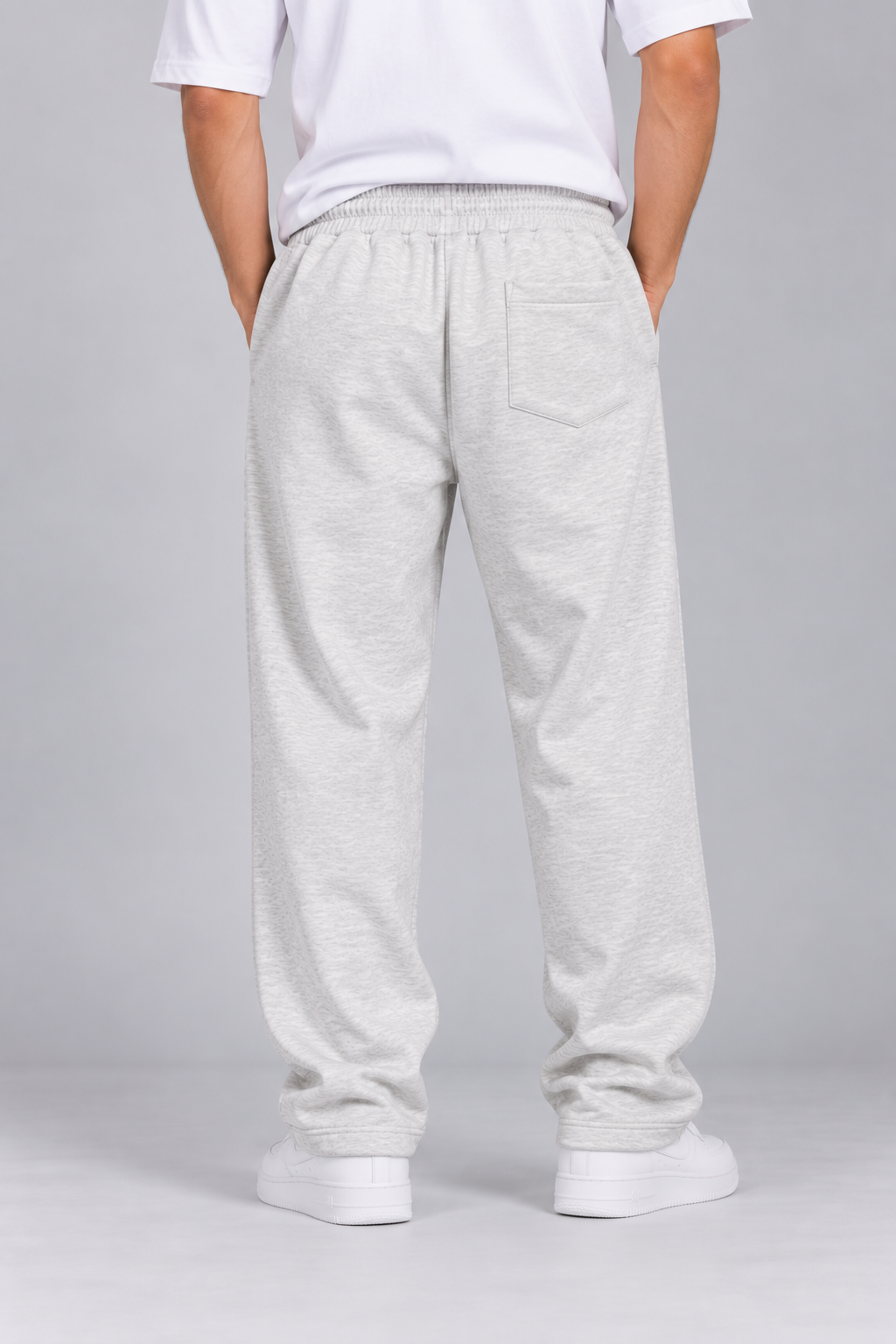 Men's Straight-Leg Fleece Trousers – 350 GSM