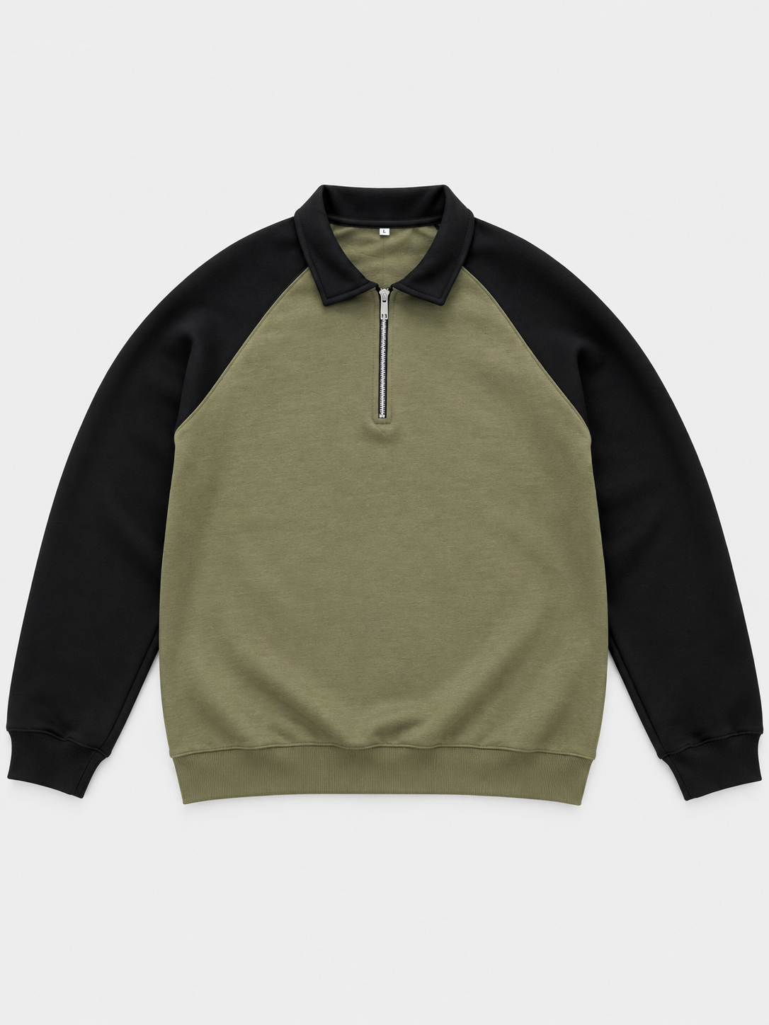Men's Colourblock Quarter-Zip Fleece Sweatshirt – 300 GSM