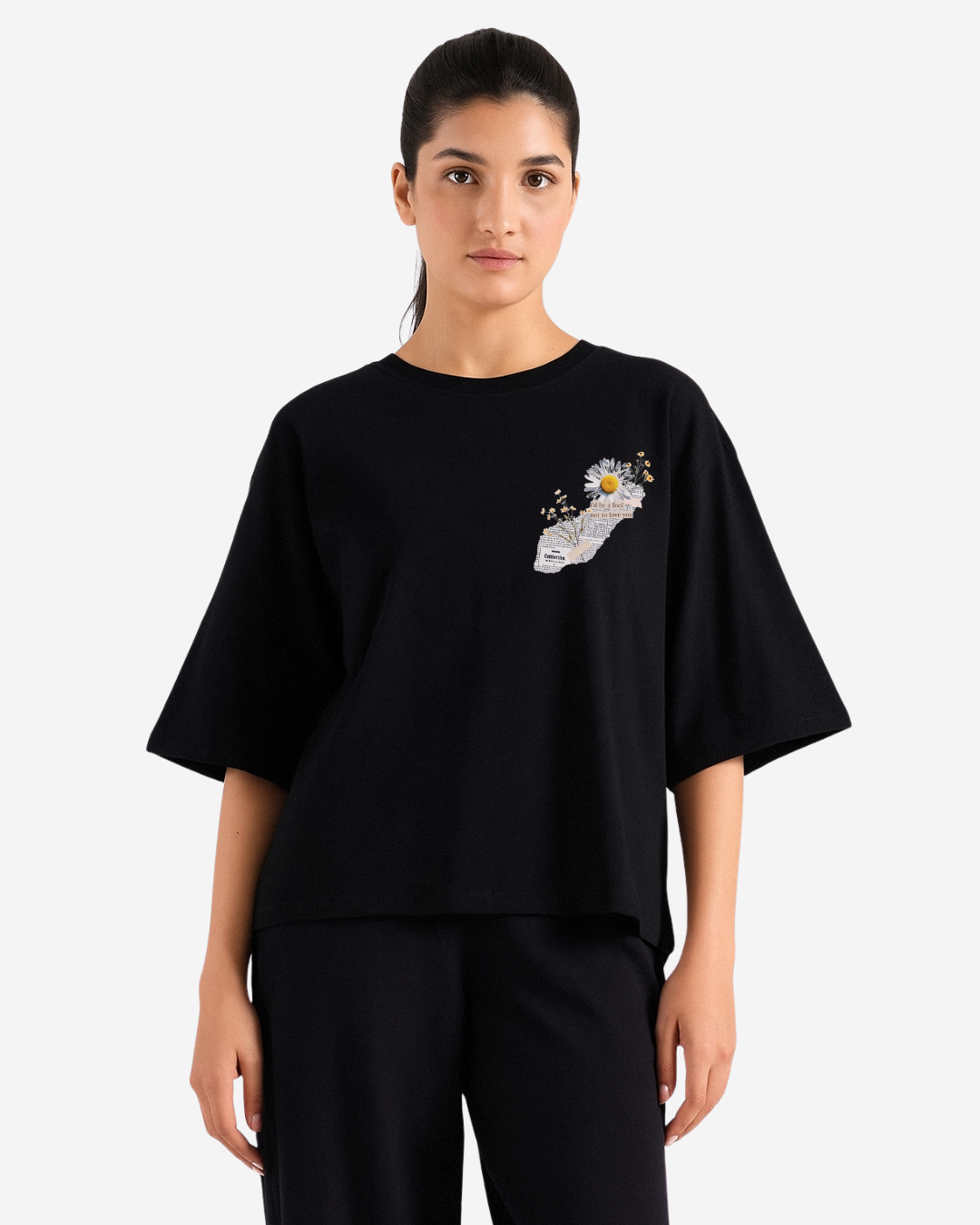 Printed Drop Shoulder Tee