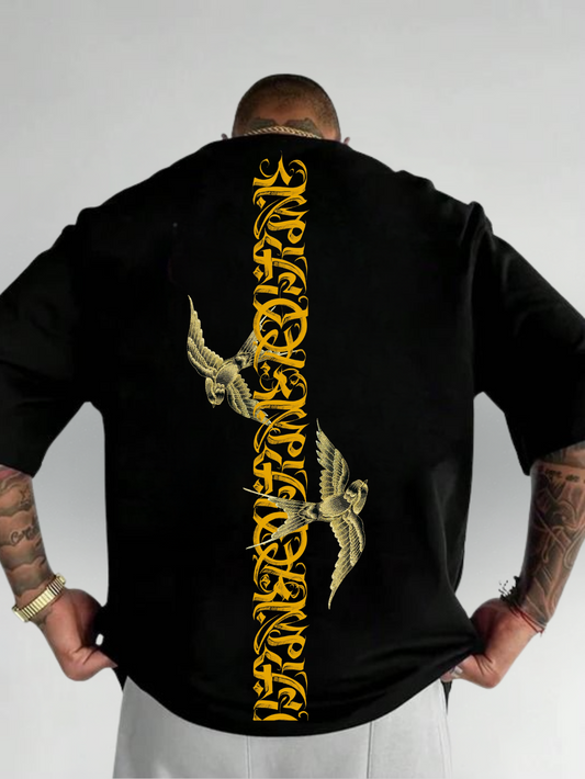 Printed Drop Shoulder Tee