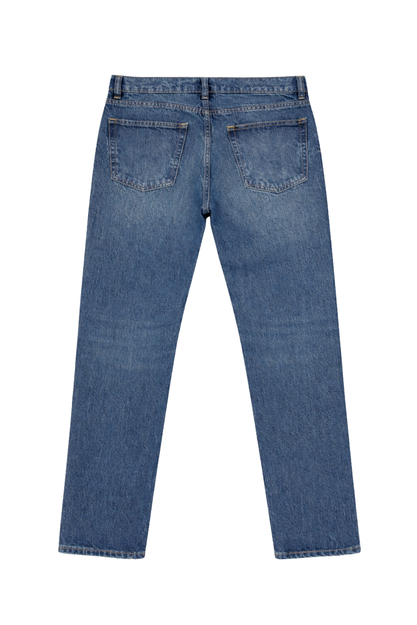 Men's Baggy Fit Washed Denim Jeans