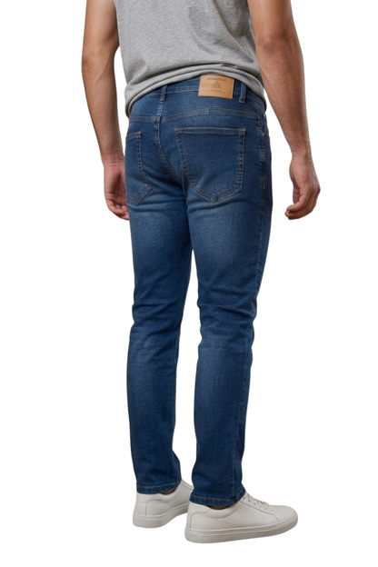 Men's Baggy Fit Washed Denim Jeans