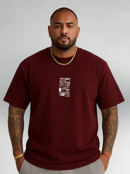 Printed Drop Shoulder Tee