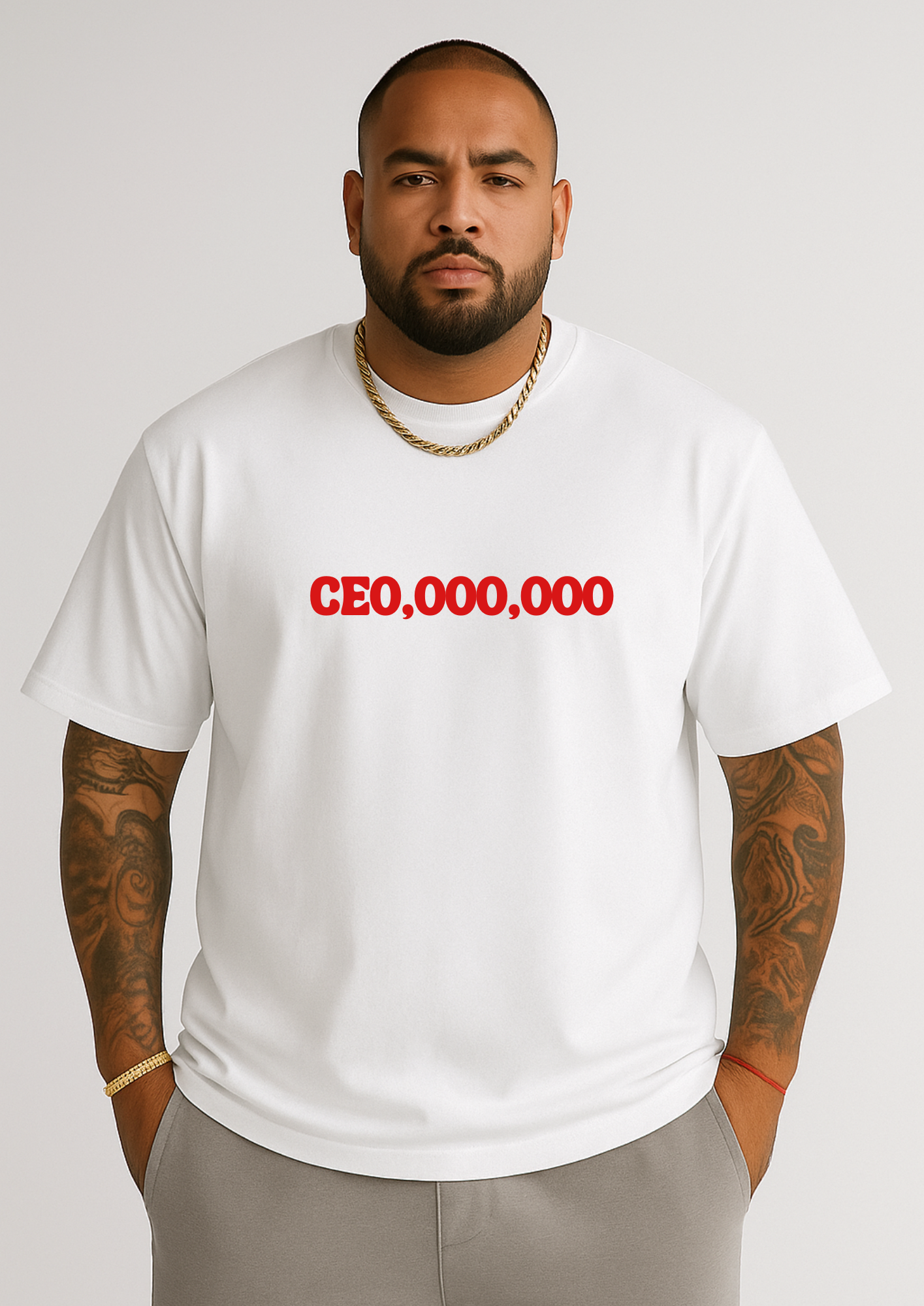 CEO,000,000 - More Risk More Rizq Printed Tee