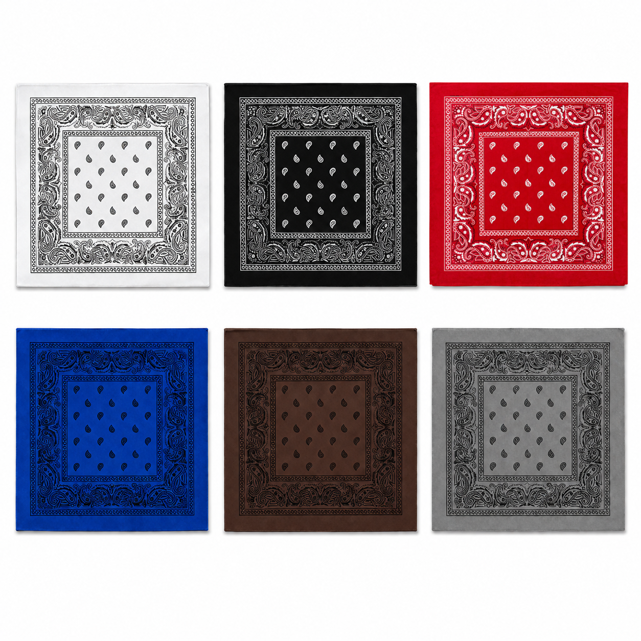 100% Cotton Paisley Bandana – Unisex