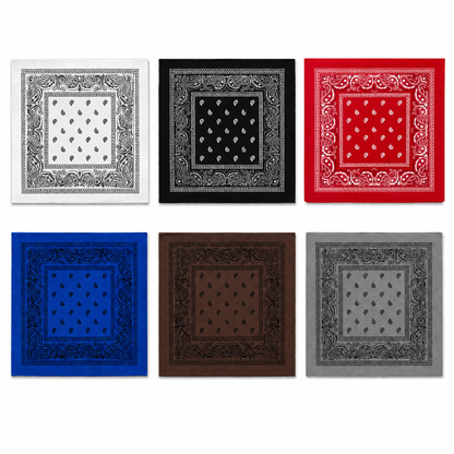 100% Cotton Paisley Bandana – Unisex