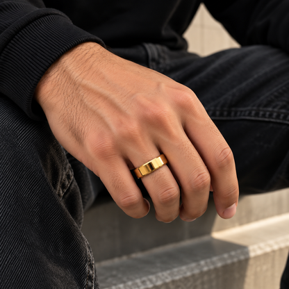 Minimalist Band Ring – Gold & Silver Colors
