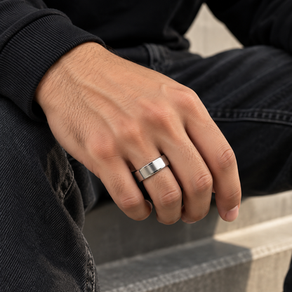 Minimalist Band Ring – Gold & Silver Colors